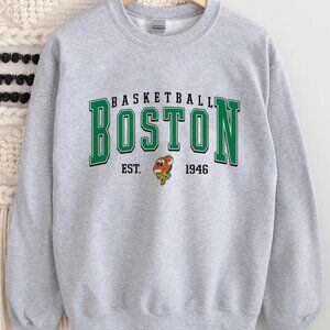 Vintage Boston Celtics Basketball Sweatshirt, Boston NBA Shirt For Men And Women